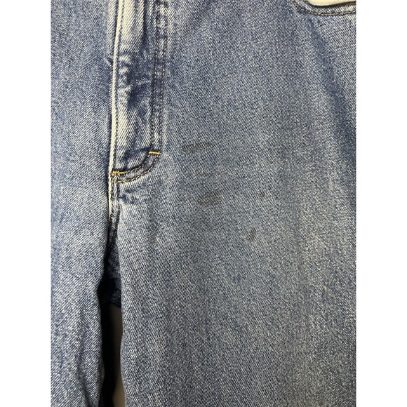 LL Bean Jeans Mens 42x32 Blue Classic Fit Fleece Lined Denim Pants Lined Winter - Picture 6 of 7